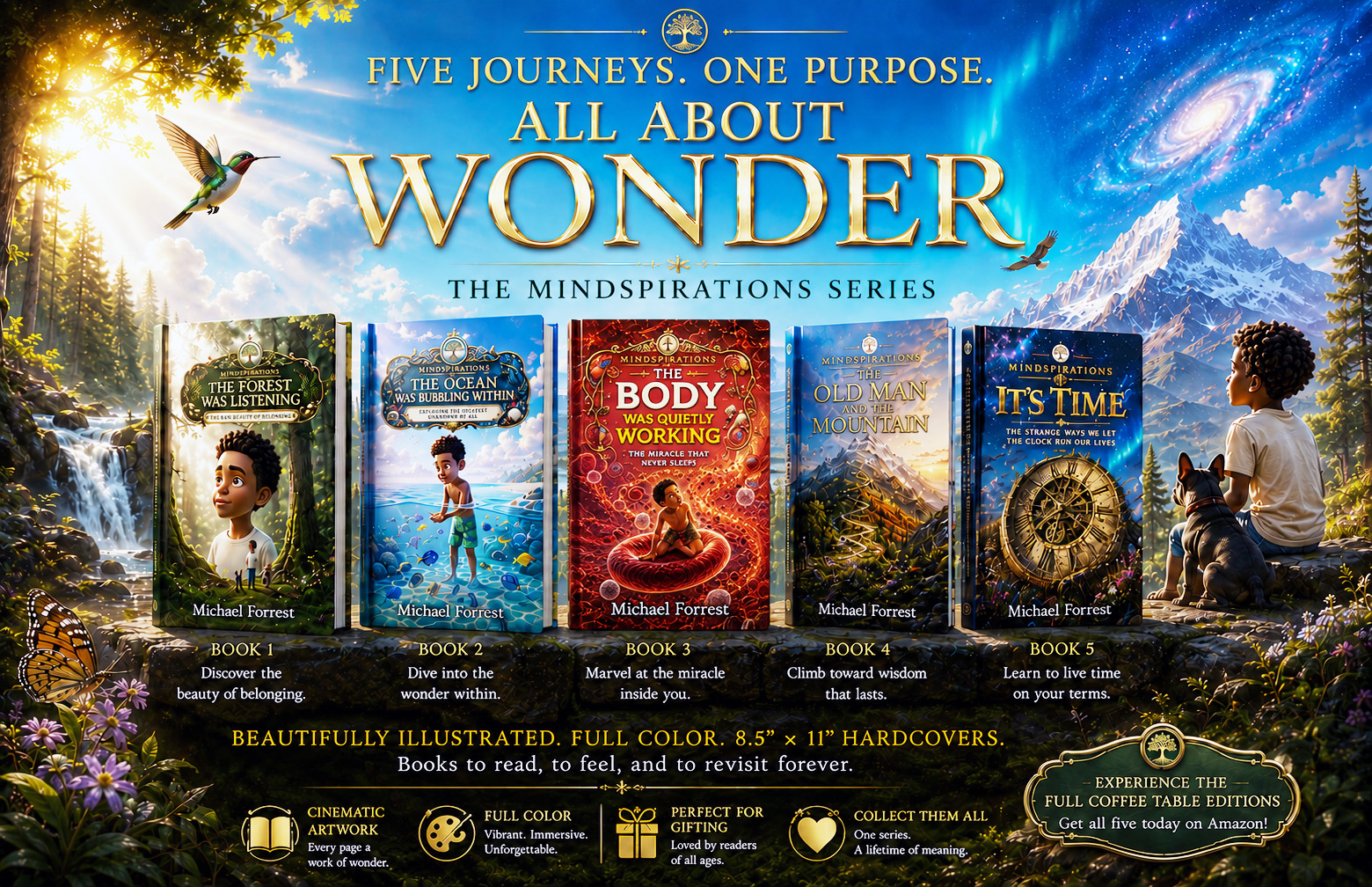 Five Journeys. One Purpose. All About Wonder. The Mindspirations Series.
